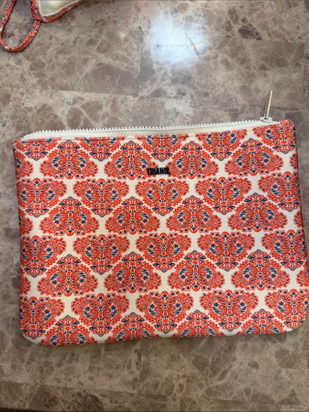 triangl swimwear Orange Paisley Print String Bikini - Picture 6 of 6
